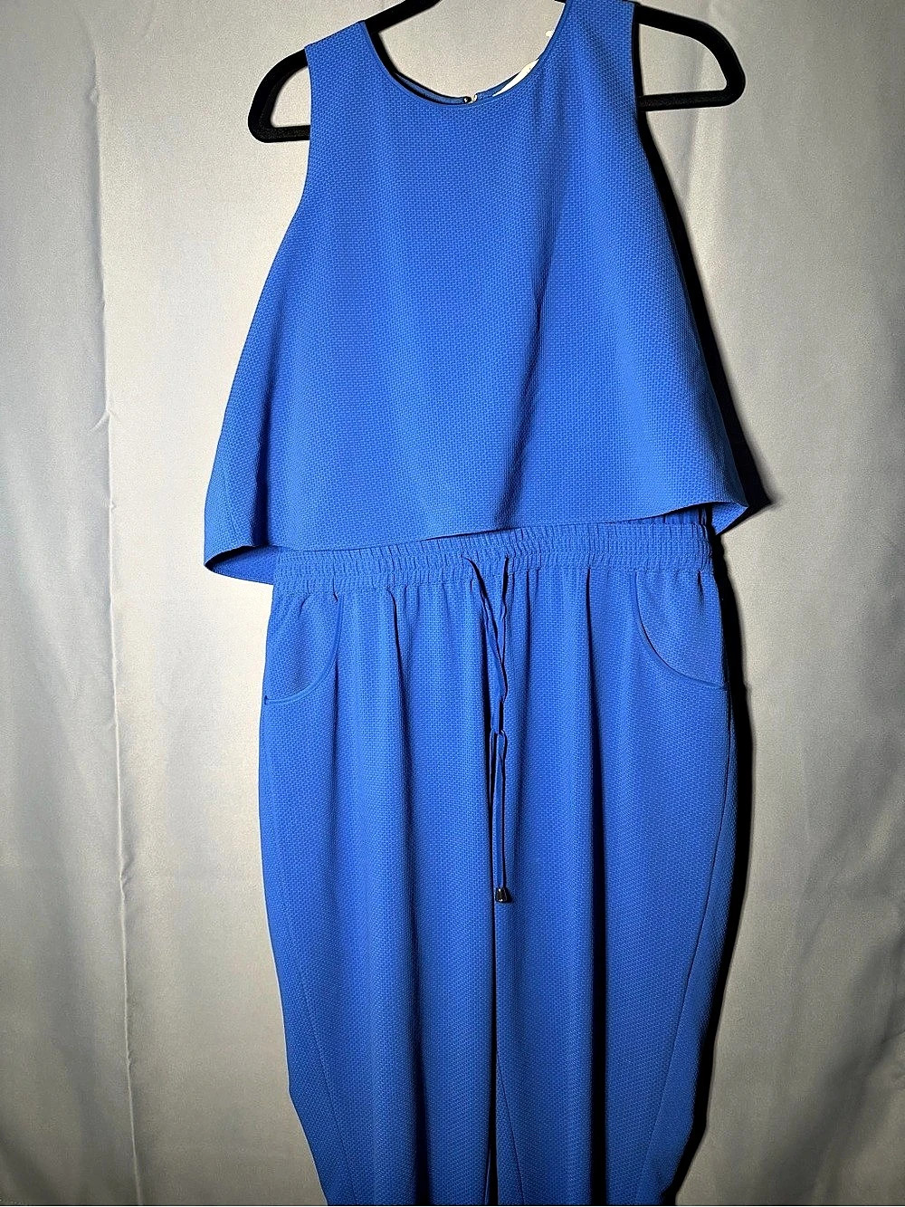 Ted Baker Woman Blue Sleeveless Jumpsuit Size 5